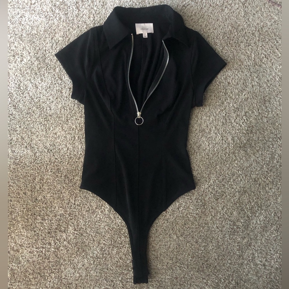 Gently Used Cinq a Sept Black Bodysuit
